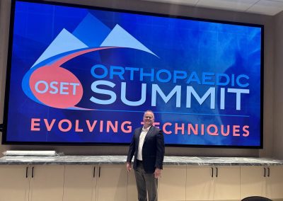 Dr. Ballard presenting at OSET Orthopaedic Summit