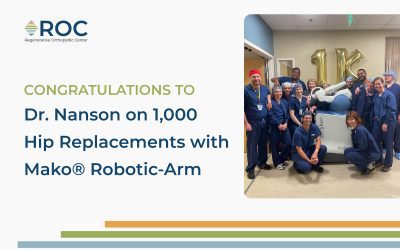 ROC Celebrates 1,000 Robotic Knee Replacements Using the ROSA™ Robotic Knee System